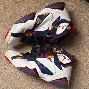 Jordan retro 7z White and Multicolor Sneakers